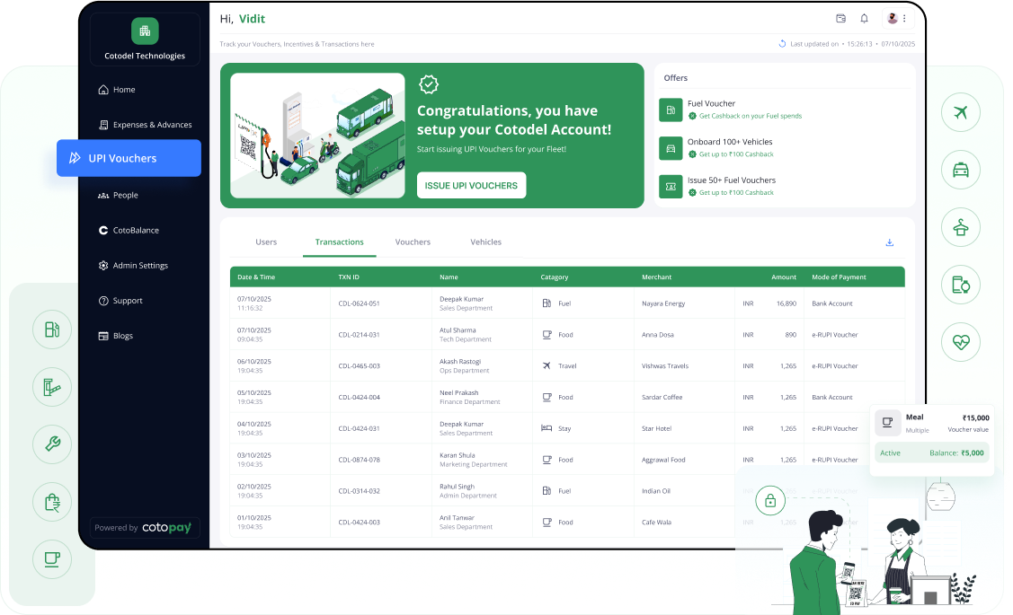 CotoPay Business Expense Dashboard